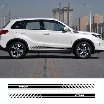 

2Pcs For Suzuki Vitara Car Auto Side Body Vinyl Decals Long Stripe Stickers Auto Sport Styling Decals Tuning Car Accessories