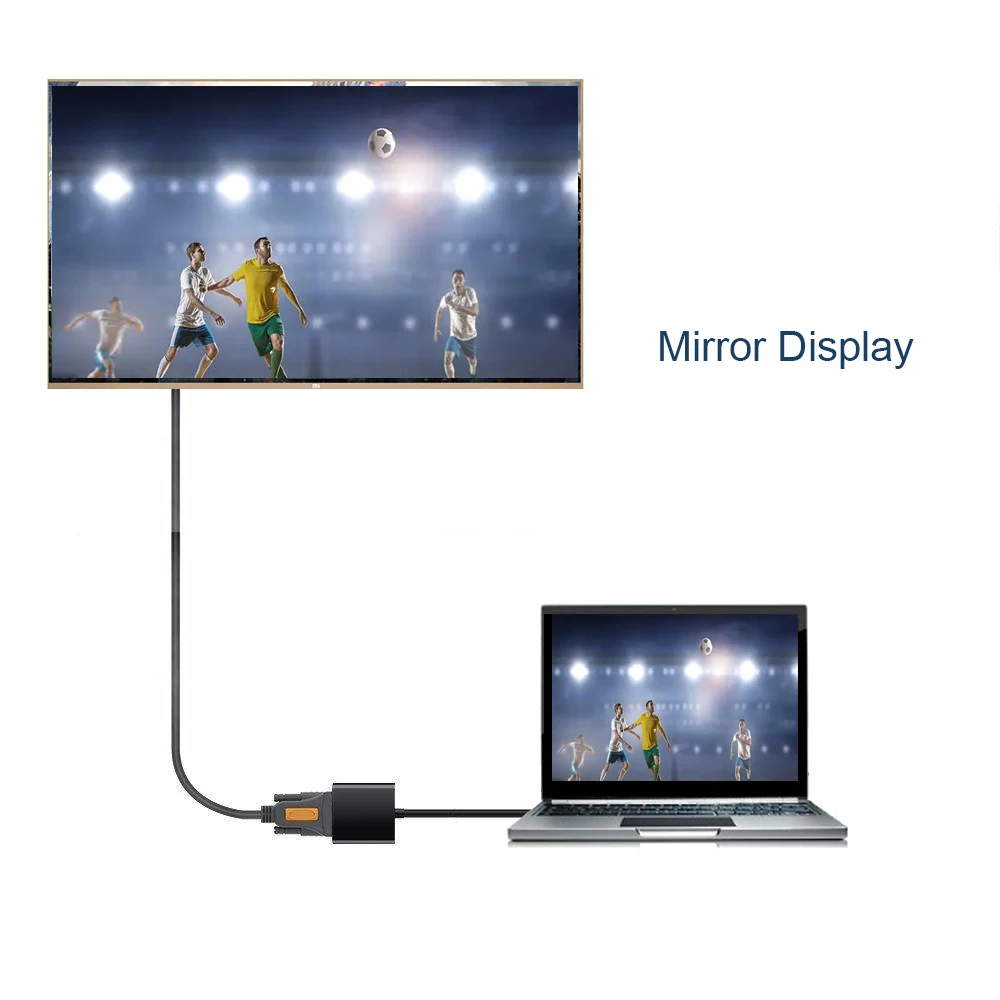 USB 3.0 to VGA Video Graphic Card Adapter Display External Cable Adapter for PC HDTV 1080P/ USB 3.0 to Female VGA Connector