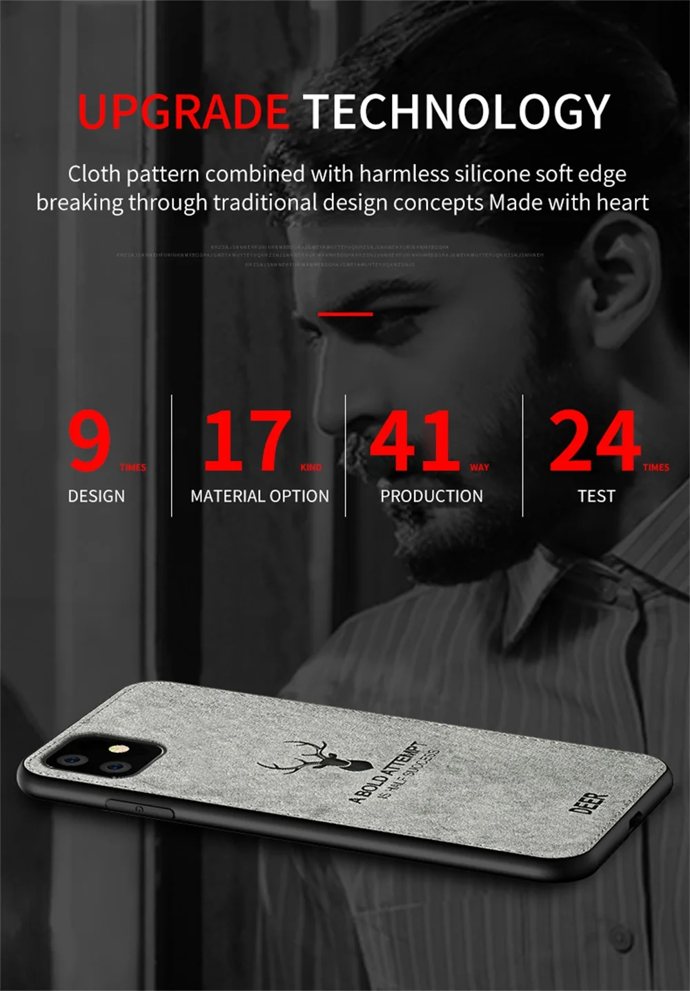 Тканевый чехол с рисунком оленя для iPhone 11 Pro Max XS X XR силиконовое покрытие ультратонкий чехол для iPhone 6 6S 7 8 Plus 5s SE 5 iPhone11