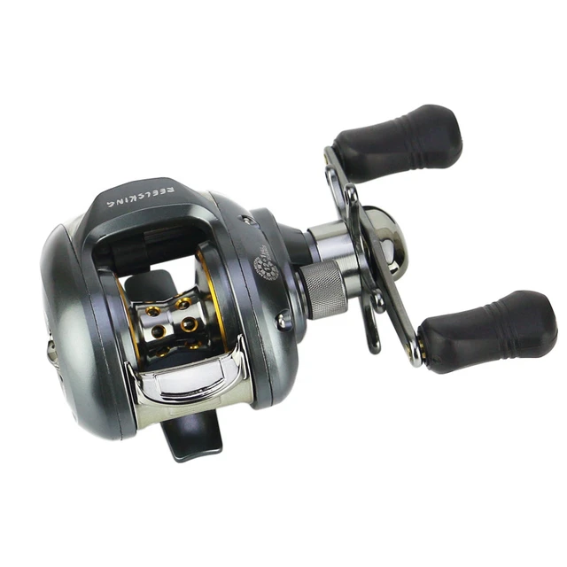 Yumoshi 6.3:1 13bb Right Left Baitcasting Reel Low Profile Fishing Reels  Centrifugal Dual Brake Bait Casting Reels Carretilha - Fishing Reels -  AliExpress