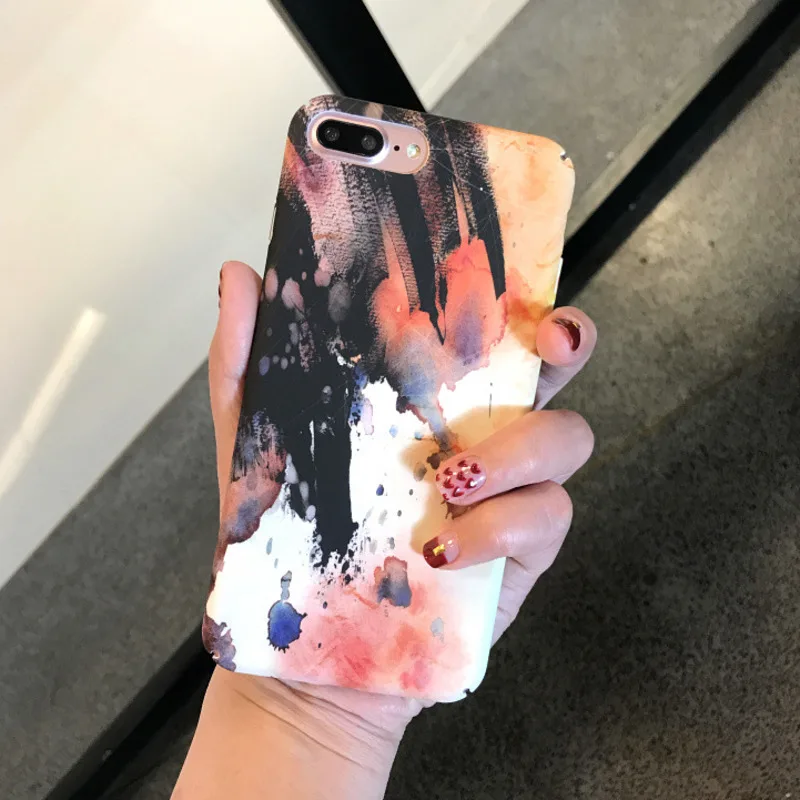 

Original oil painting illustration phone case for iPhone 8 7 6 6S PluSPC hard shell matte drop protection back cover