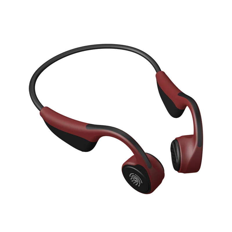 RED Носить V9 Bluetooth 5,0 беспроводной костной проводимости наушники Открытый Спорт гарнитура с микрофоном гарнитуры громкой связи - Цвет: RED
