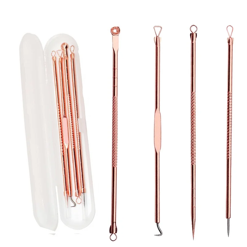 

Black Dot Pimple Blackhead Remover Tool Needles Squeezing Acne Tools Spoon for Face Cleaning Comedone Pore Extractor Beauty Tool