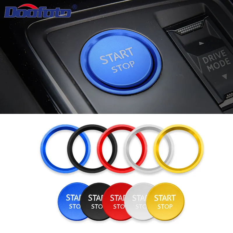 Car Engine Start Stop Ignition Push Cover Rings Case For Ford Peugeot 5008 3008 408 508l 2008 308 4008 car engine start button cover car engine start button car engine start button sticker car button repair stickers