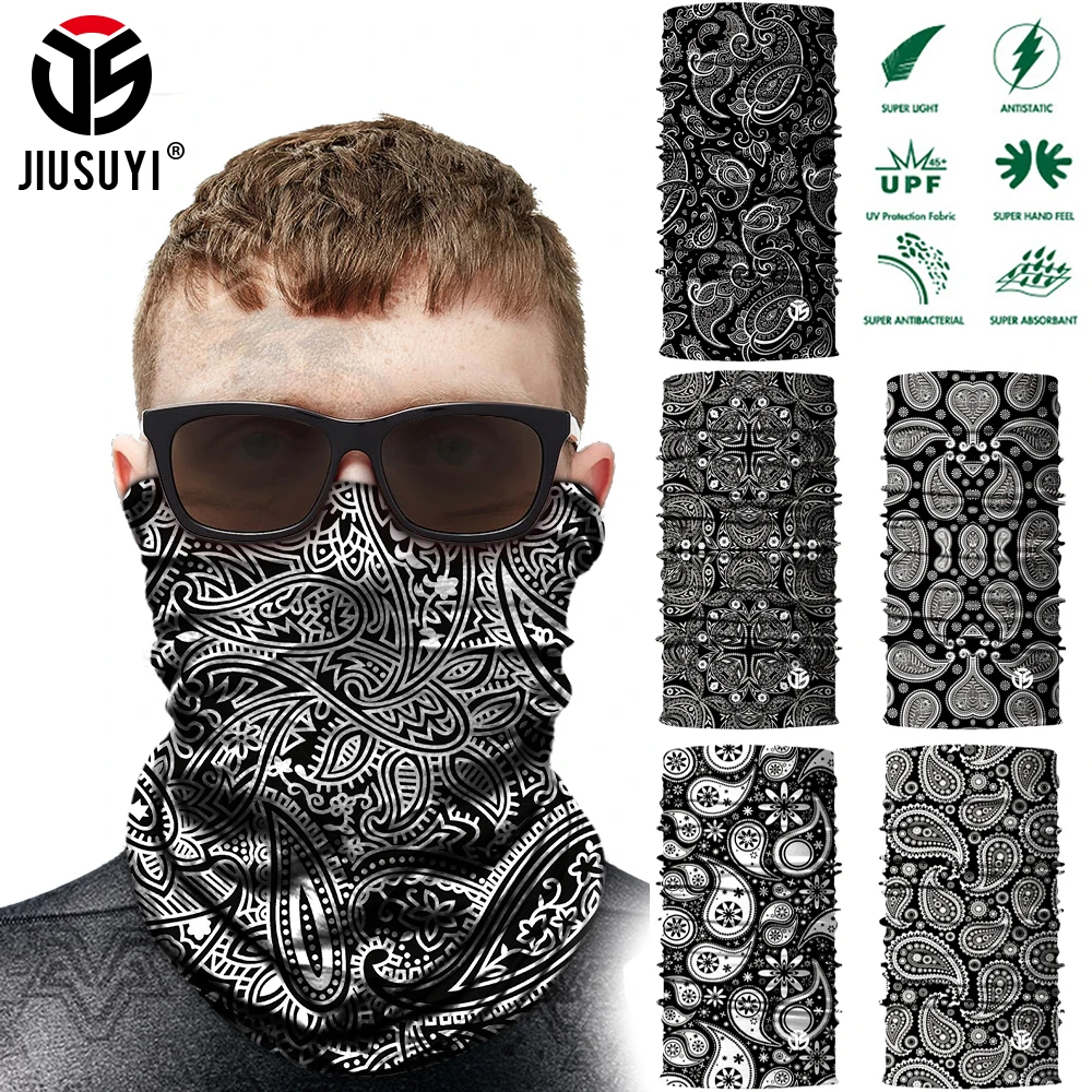 

Summer Breathable Soft Magic Tube Wrap Bandana Scarf Neck Shield Gaiter Face Mask Fishing Cycling Running Headband Men Women