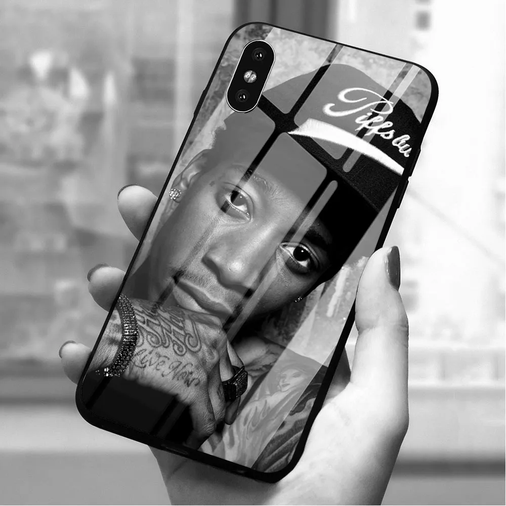 

Protective Wiz Khalifa Rap Hip Hop Phone Case for iPhone 6 Plus Cover 7 XR X 8 5 6S 5S SE Xs Max Tempered Glass Covers