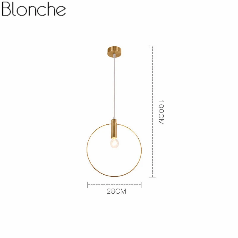 Современный подвесной светильник 20 см 28 см Круглый подвесные светильники для Обеденная бар Гостиная Кухня домашний декор Освещение Led Лофт - Цвет корпуса: D28cm
