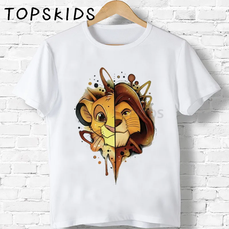 con estampado del Rey León de Simba para niños y niñas, ropa divertida de animales para bebés, de verano, HKP5315, 2021 - AliExpress Madre y