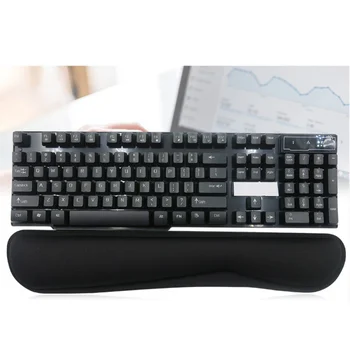

Keyboard Wrist Rest Pad Wrist Rest Mouse Pad Memory Foam Superfine Fibre Durable Comfortable Mousepad for Office Gaming