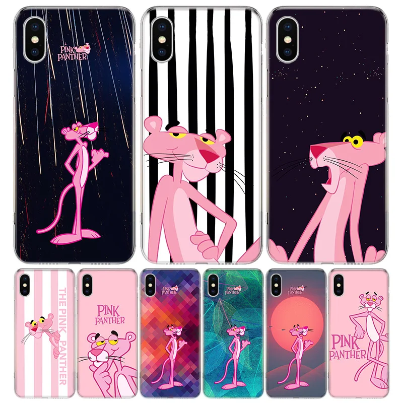 Pink Panther Cover Phone Case For iPhone 11 14 Pro Max 13 12 Mini 6 X 8