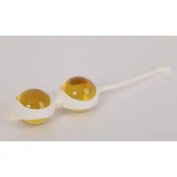 

Yellow vaginal balls silicone shell