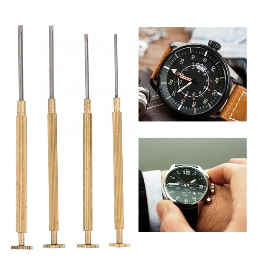 4pcs/Set Watchband Watch Movement Removal Screwdriver Repairing Accessory Tool Small Set Repair I | Наручные часы