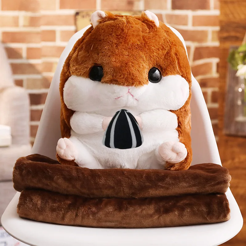 plaid en peluche pour plaid en peluche canap/é sieste plaid pliable MUZIRI KINOKOO Couverture en peluche pour hamster mignon pour TV bureau