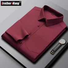 Men Shirt Wine Color - Shirt - AliExpress