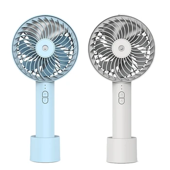 

2000MAh Handheld Fan Portable Misting Fan with 20Ml Water Tank Personal Cooling Fan Humidifier USB Rechargeable Fan