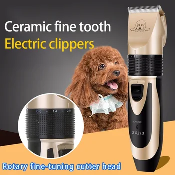 

Professional Pet Hair Clipper Animal Grooming Clippers Low Noise Cordless Pet Hair Trimmer Rechargable Animal Grooming Clippers