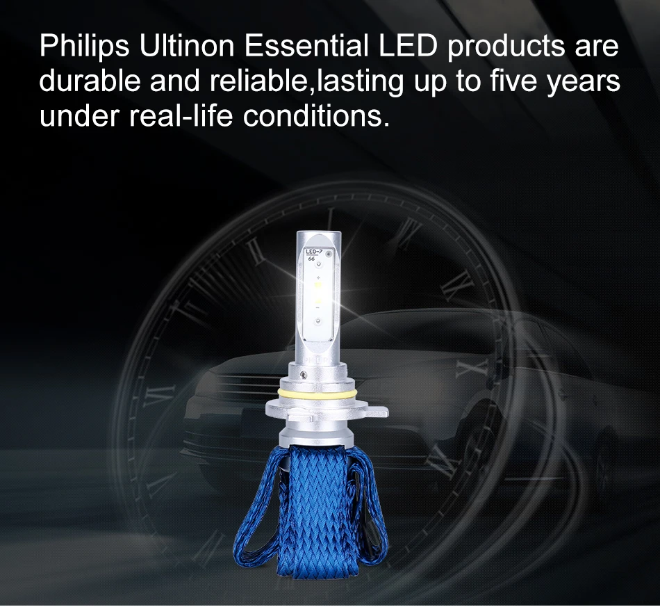 Philips 9012 светодиодный HIR2 Автомобильные фары 6000K Противотуманные фары luces светодиодный para Авто диодные лампы для автомобилей Ultinon эфирные