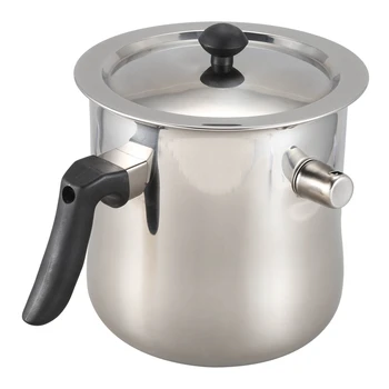 

LIXF Bee Wax Melting Pot Stainless Steel Pouring Tank Beekeeping Tool Hole Boiler Silver Beekeeping Honey Milk Cooking Equipment