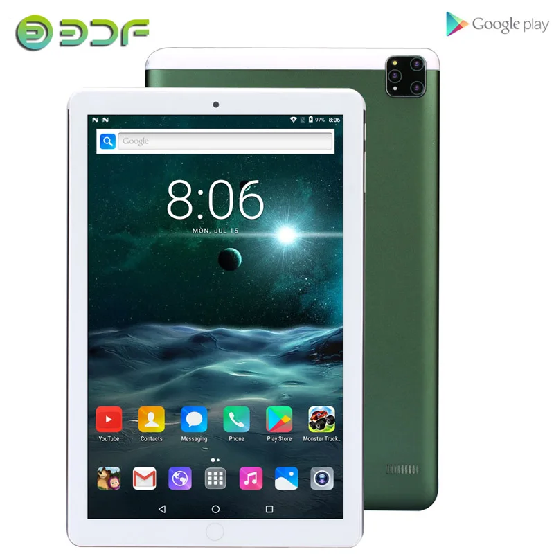 

10.1 inch Tablets Android 7.0 Quad Core 3G Phone Call 32GB Dual SIM Cards Bluetooth 4.0 Wi-Fi IPS Tablet PC+Keyboard