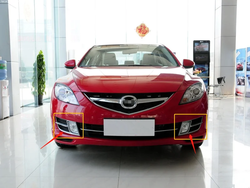 Для MAZDA 6 M6 передний бампер противотуманный светильник крышка лампы 2009 2010 2011 2012 противотуманный светильник s Shell