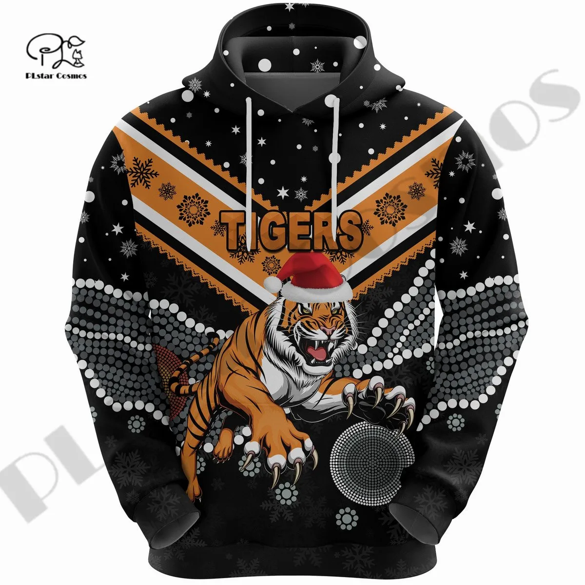 PLstar Cosmos 3DPrint Newest Tigers Football Christmas Art Unique Streetwear Harajuku Pullover Unisex Hoodies/Sweatshirt/Zip Q-4