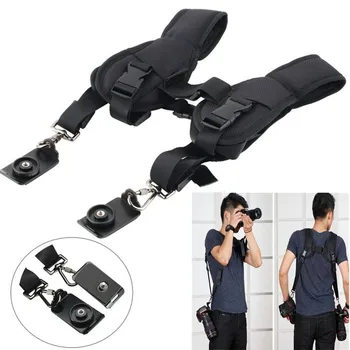 

Double Shoulder Neck Strap With Sling Belt For Digital SLR DSLR Camera for Canon Pentax Photo Accessories