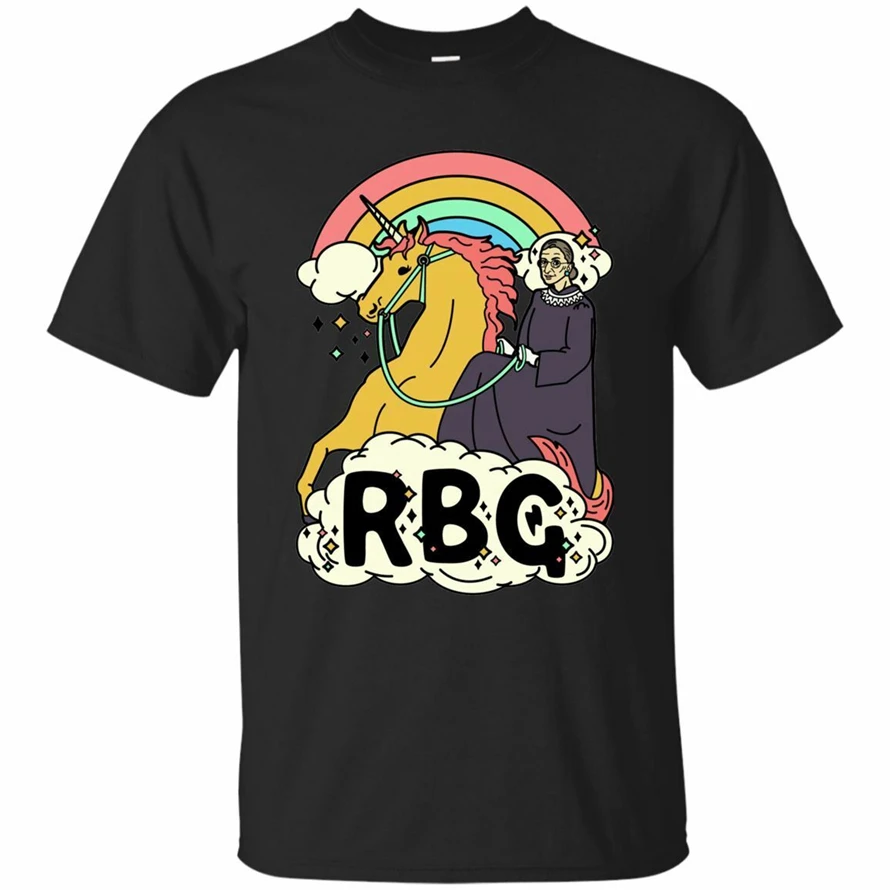 

Notorious Rbg T-Shirt Unicorn Ruth Bader Ginsburg Fight T-Shirt Black Navy Classic Unique Tee Shirt