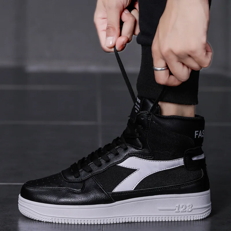 

MEN'S SHOES Summer New Style High Shoes Men Korean-style Hip Hop Sneakers Fashion Shoe Men White Shoes Youth Versatile Casual Sh