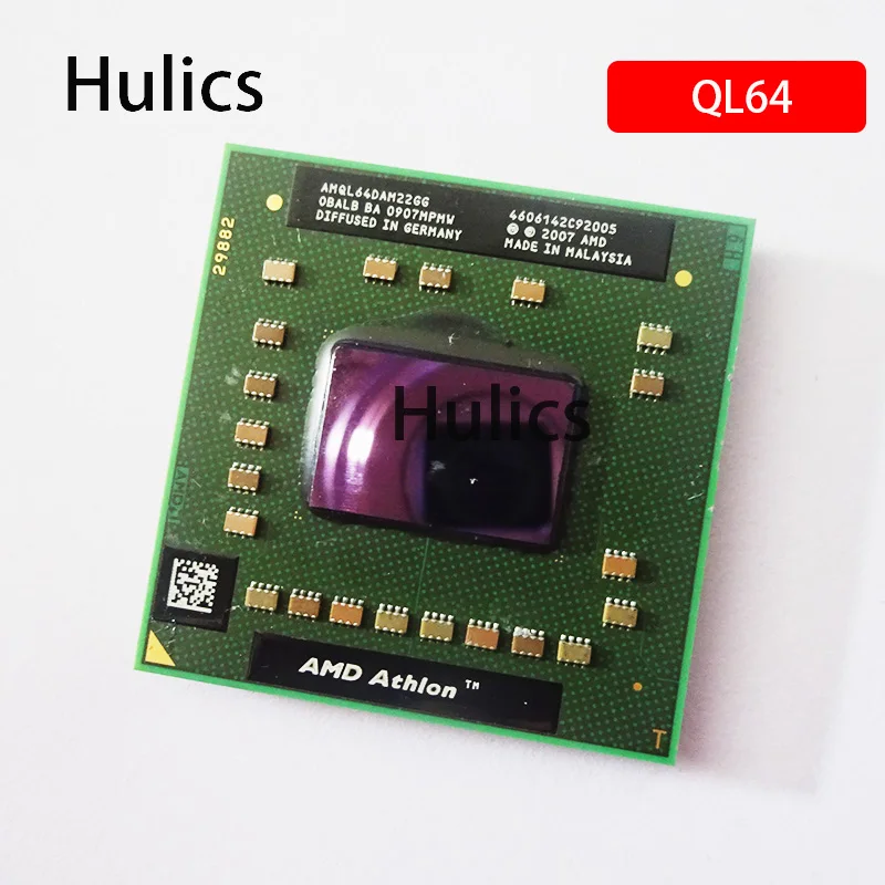 Hulics Usato 2007 07 Amd Athlon 64 X2 Ql-64 Ql 64 Ql64 2.1 Ghz Dual-Core Processore Cpu Dual-Thread Presa Di Corrente S1