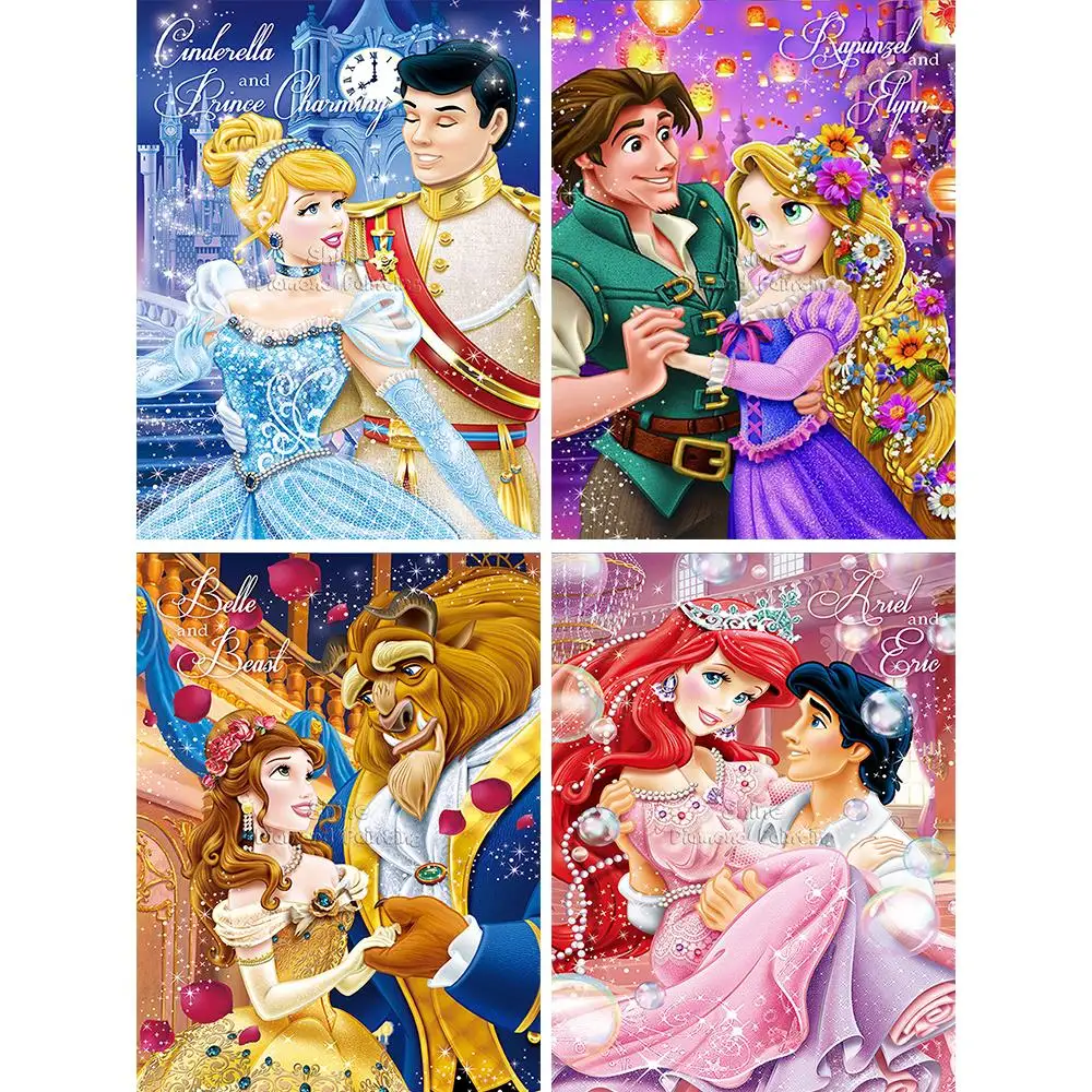 Diamond Painting Disney Couple Princess Prince Full Square Round Cartoon 5D  DIY Embroidery Cross Mosaic Home Decor Gift Handmade|Tranh Thêu Chữ Thập  Kim Cương| - AliExpress