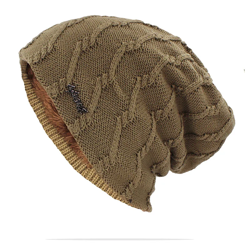 ALTOBEFUN Winter Warm Hat For Adult Unisex Outdoor New Wool Men Women Knitted Beanies Skullies Casual Cotton Hats Cap HT145B