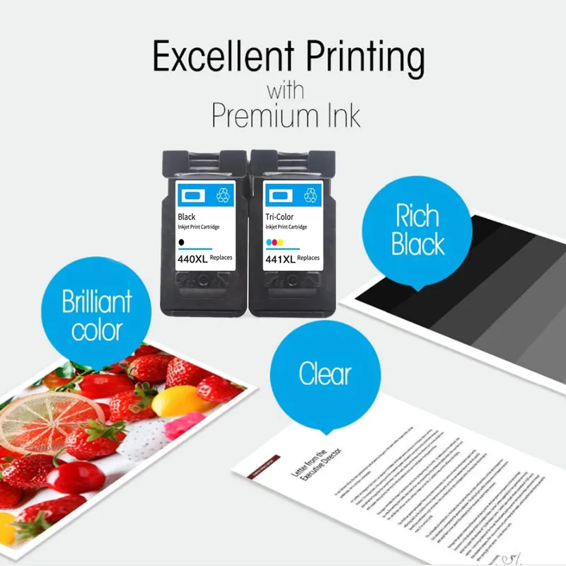 PG 440 PG440XL CL 441 совместимый чернильный картридж для принтера Canon PG440 CL441 440XL 441XL для принтера 4280 MX438 518 378 MX438