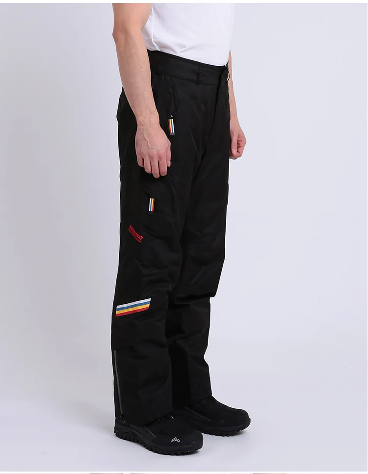 ROYALWAY лыжные брюки мужские для улицы спортивные зимние сноуборд классические высококачественные ветрозащитные водонепроницаемые теплые лыжные брюки RFJM4503G