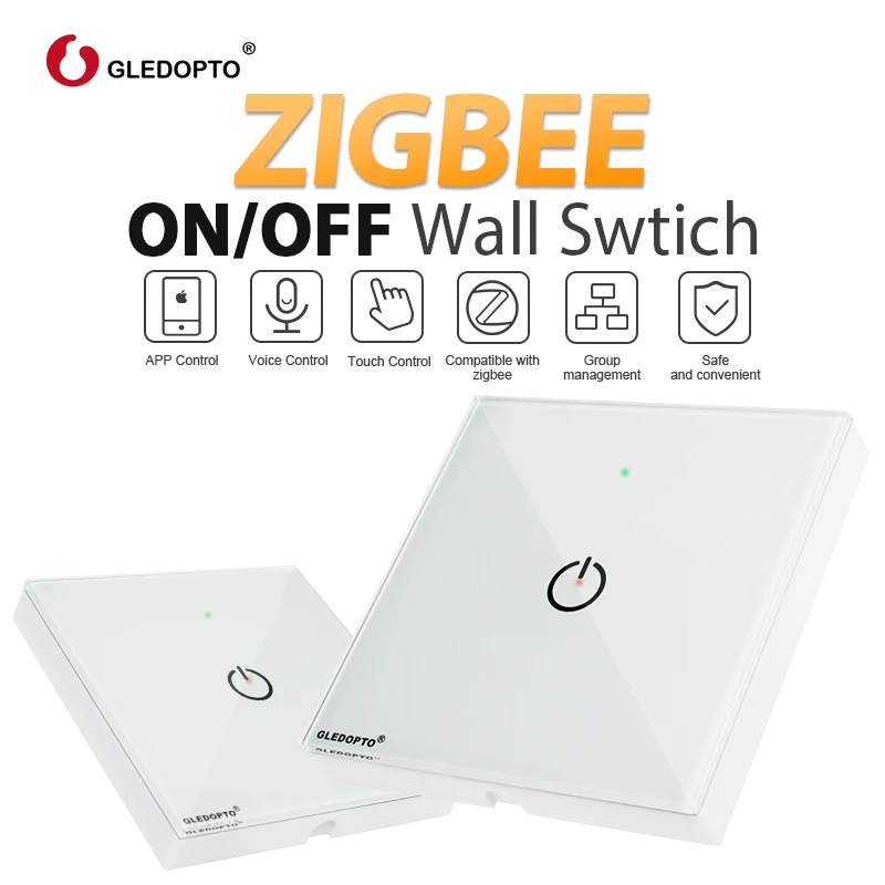 

ZIGBEE wall switch AC100-240V Bulb dimmer zigbee led remote Smart Light Control work with zigbee APP gateway samrt phone control