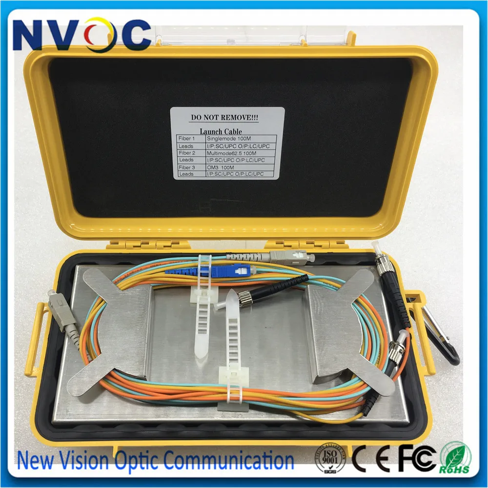 100 м 850/Нм мм SM OTDR Dead Zone Eliminator волоконно оптический launch Cable Box OM3 100M ST/UPC on I/P Lead|Детали