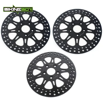 

BIKINGBOY Front Rear Brake Discs Disks Rotors For Harley 1340 Super Glide / Low Glide / Low Rider / Sport Glide / Wide Glide
