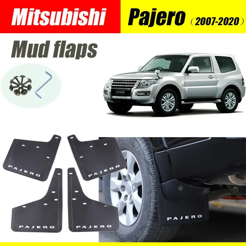 Брызговики для Mitsubishi Pajero 4 шт. 2007 2020|Грязезащита| |