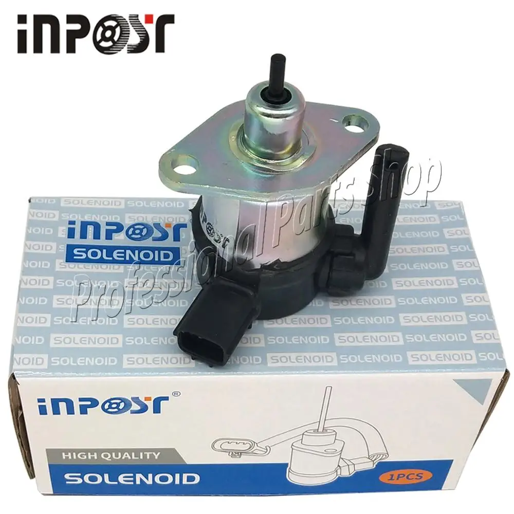 12V Соленоид остановки топлива для двигателя Kubota V1505 V2203 V3300 1C010-60015 1C010-60017 1C010-60014