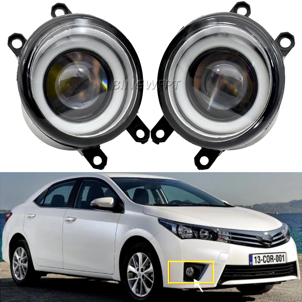 2 шт. H11 Светодиодный ные Противотуманные фары с ангельским глазом