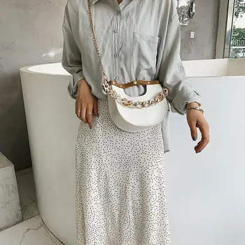 

Simple Chain Crossbody bag PU Evening Clutch Mini Purses and handbag Women Small Shoulder Bag Summer Totes Bag 2020 new