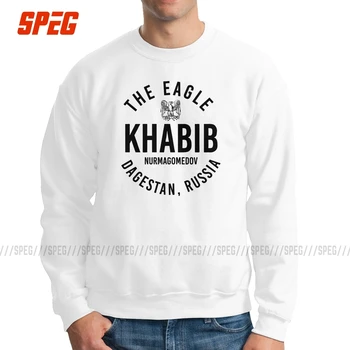 

The Eagle Khabib Nurmagomedov Dagestan Russia Sweatshirt Men's Funny 100% Cotton Crewneck Pullovers Classic Fit Hoodie Tops