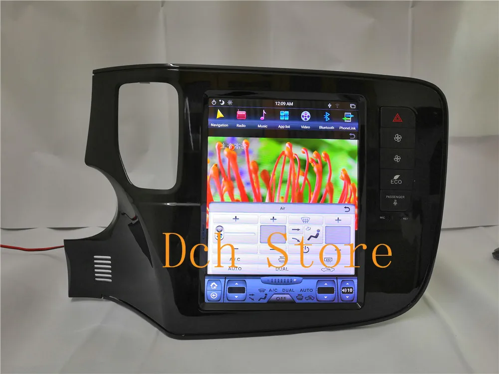 10 4 ''вертикальный экран Tesla стиль Android 9 0 автомобильный DVD GPS навигация Радио