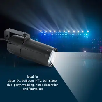 

AC 220-240V 3W LED Beam Spotlight Stage Disco Pub Party Light Effect Pinspot Lights With EU Plug DJ Bar Light