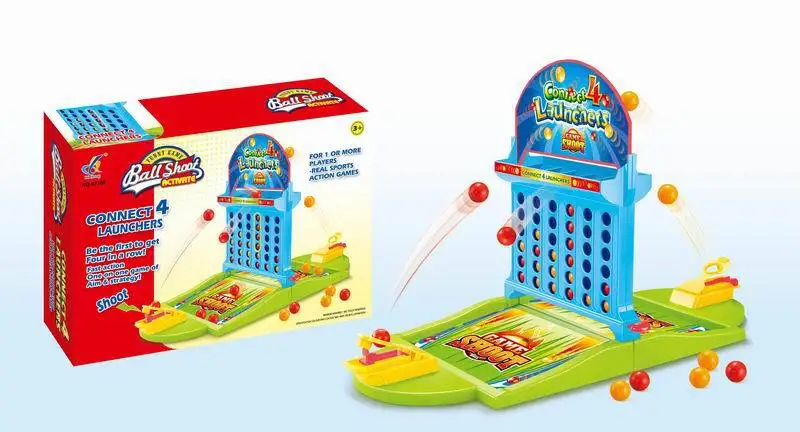 

Children'S Educational ENLIGHTEN Toy Marble Chinese Four Linked Rings Puzzle Ejection Game Parent And Child Interactive Tabletop