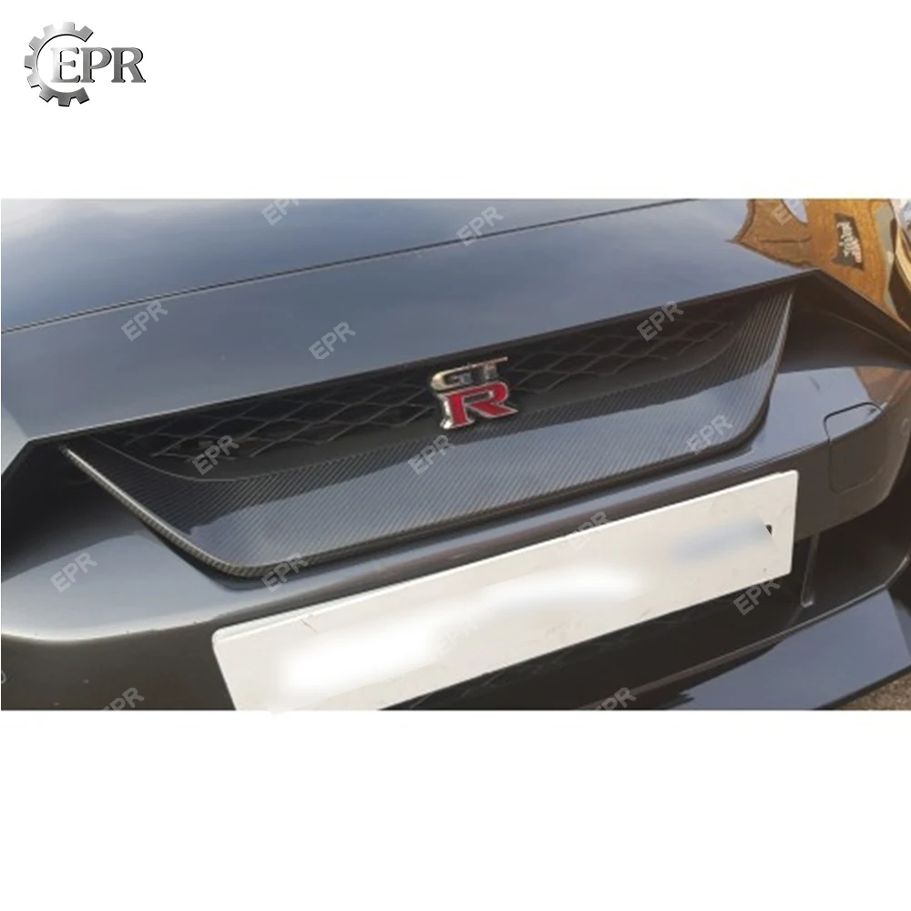 For Nissan GTR R35 2017+ OEM Carbon Fiber Front Grille Mesh Cover Body Kit Tuning Part | Автомобили и мотоциклы