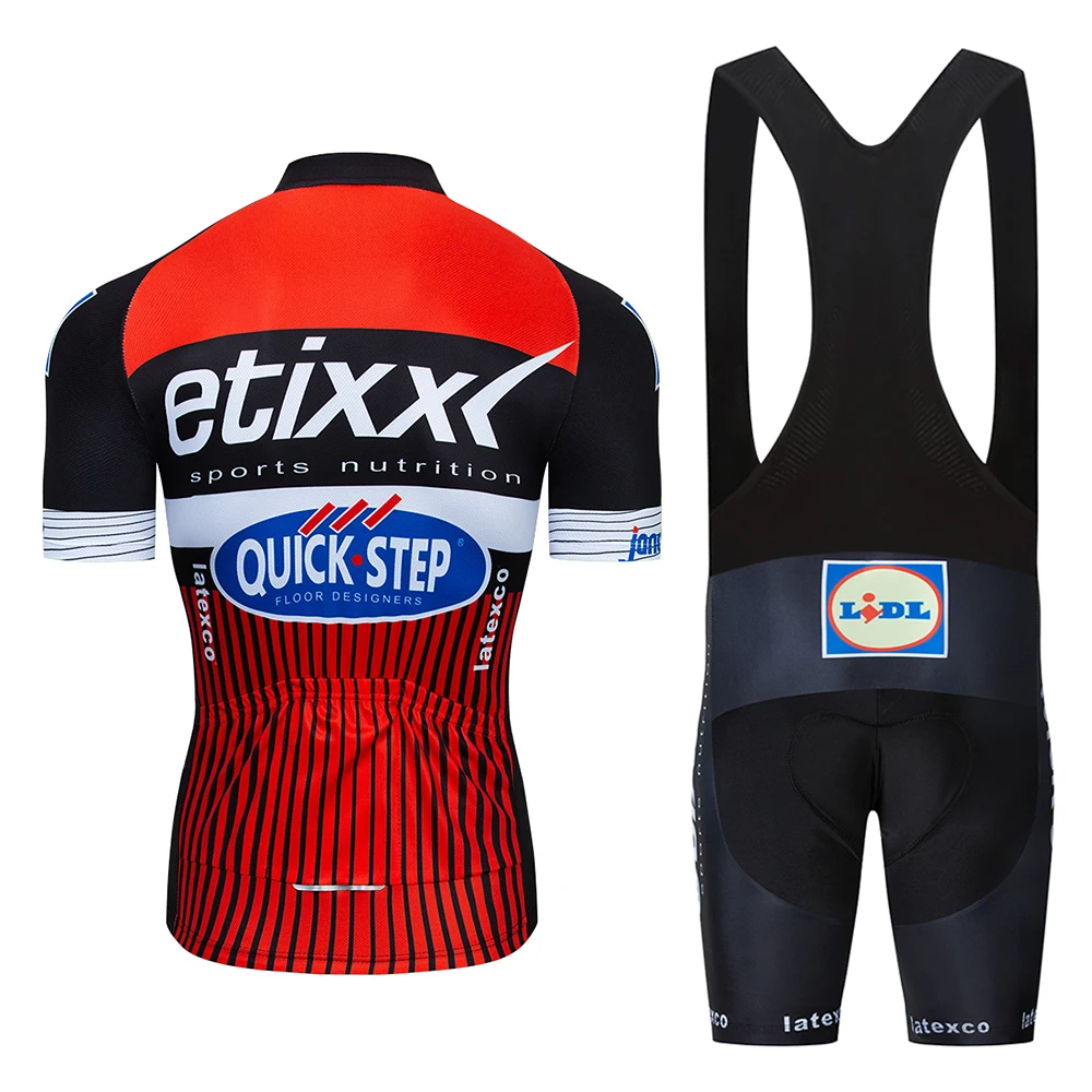 Лето UCI Quick Step Pro Team велосипедная футболка с коротким рукавом набор быстросохнущая Ropa Ciclismo мужская велосипедная одежда Дышащие комплекты