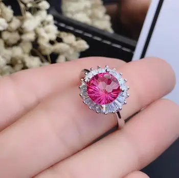 

Natural And Real Topaz Ring Gemstone Wedding Engagement Rings for Women Fine Jewelry Gift Wholesale