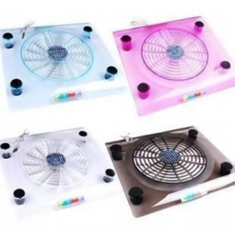 

Laptop Cooler USB Cooling Big Fan LED Light Cooler Pad Stand for 15" PC Notebook Random Color