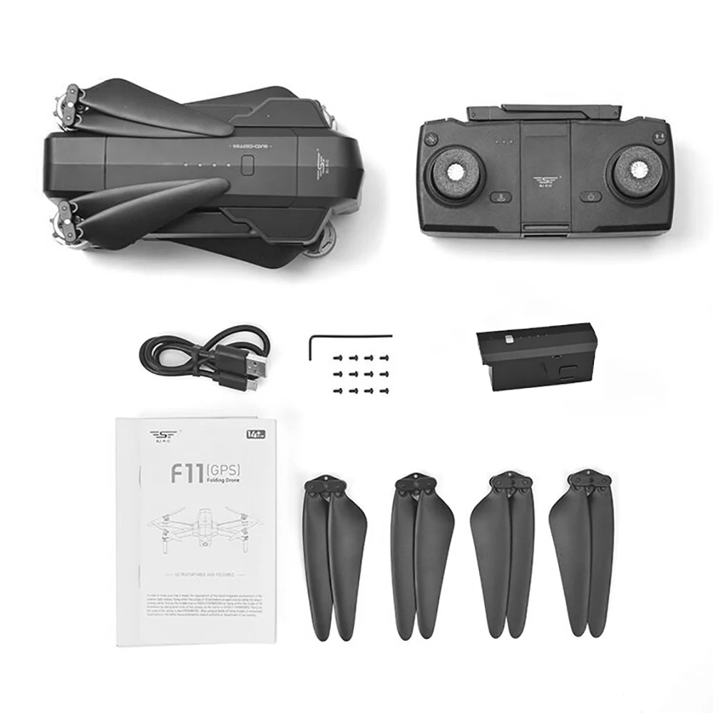 SJ R/C F11 5G Wifi FPV gps бесщеточный Дрон с камерой 1080P 120 широкоугольный следущий за мной Радиоуправляемый квадрокоптер с 3 батареями - Цвет: black 1 batteries