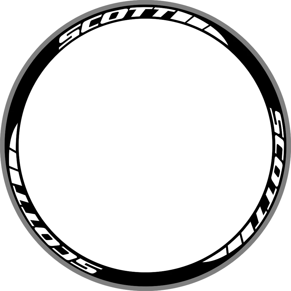 Scot Carbon Bicycle Bike Wheel Reflective Sticker Rims Decals